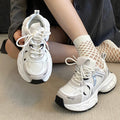 Dad shoes women's 2026 summer autumnew arrival women's mesh breathable whiteheight increaser small casual sports women's shoes
