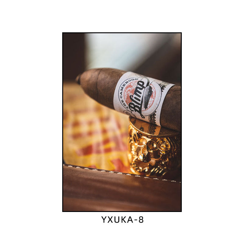 Cigar decorative painting bar clear bar hanging painting smoking retro coffee shop theme restaurant dining hotel box mural