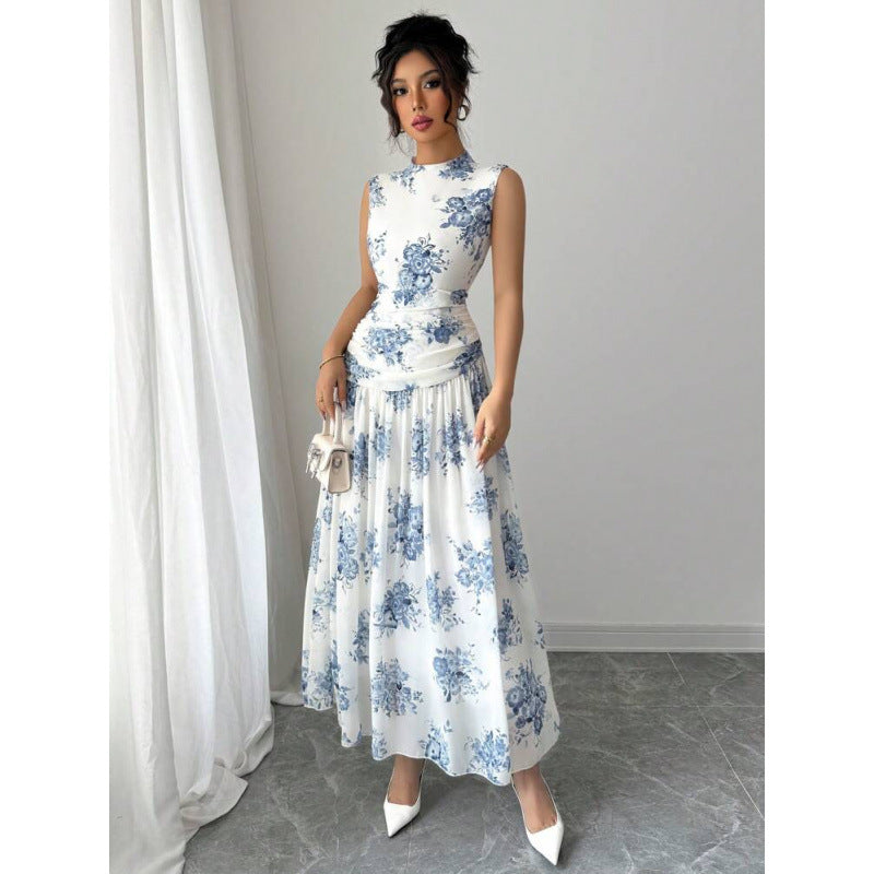 Ebay european and american cross-border foreign trade women's dress mid-length skirt