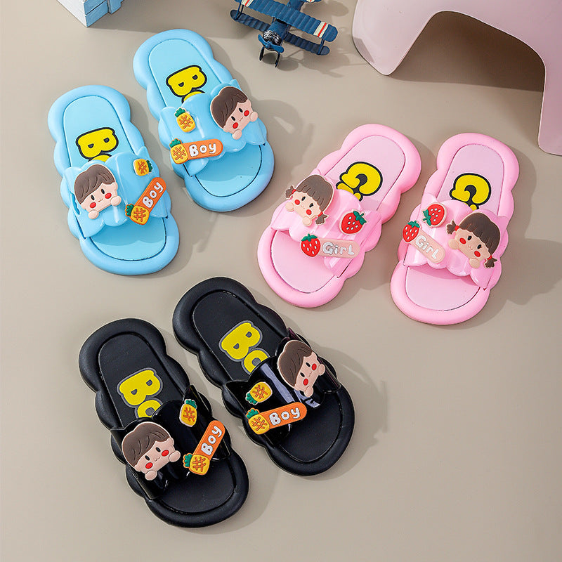2023 new children's slippers - summer trendy cartoon slides for kids, perfect for indoor and outdoor wear