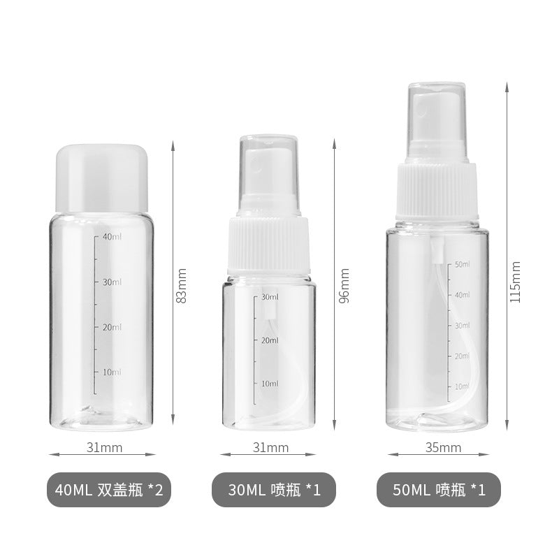 Travel bottle oem, business trip outdoor empty bottle oem, silk screen oem, spray bottle, pressure bottle personalized