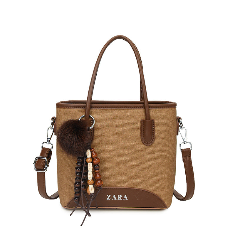 Retro commuting quality satchel bag 2025 new work commuting shoulder underarm bag casual bag elegant tote bag