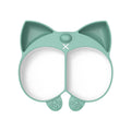 Factory customized two-tone corgi plate silicone baby divided plate children's supplementary food feeding utensil set