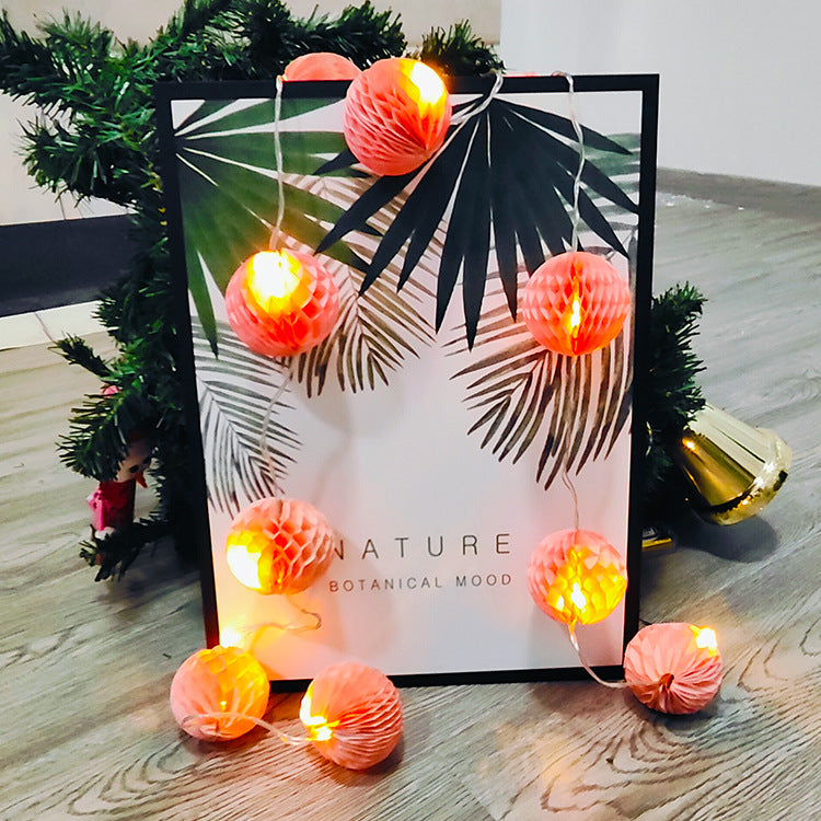 Wedding arrangement lanterns string lights party wedding scene decoration supplies LED small lights Spring Festival interior