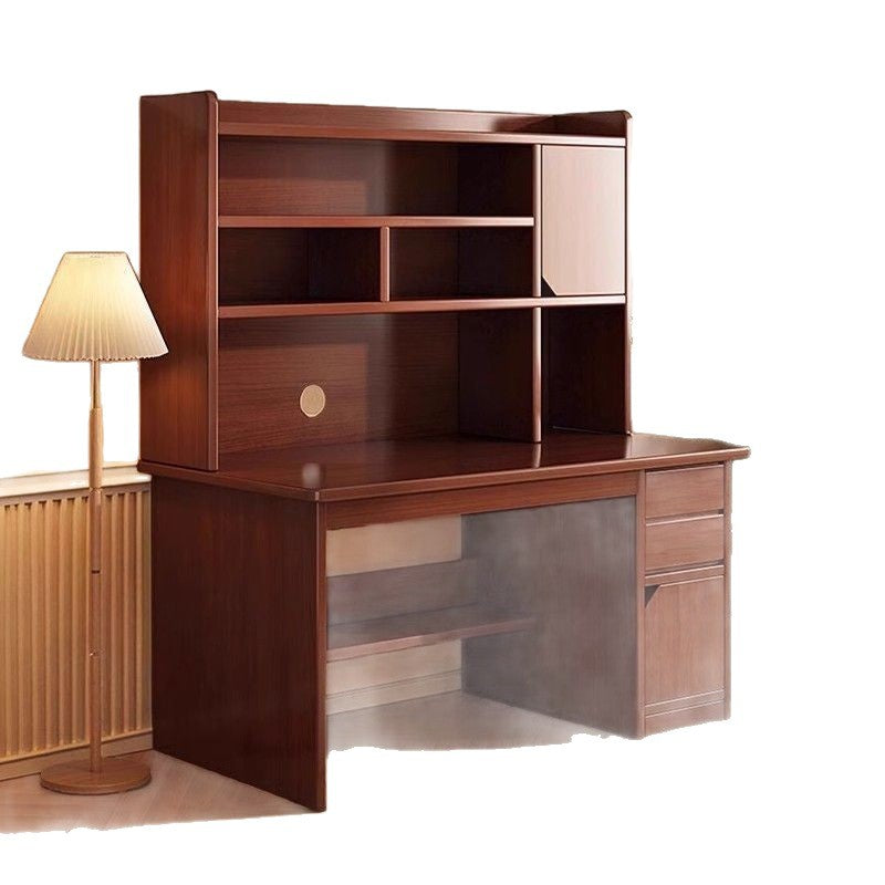 Desk and bookshelf integrated bedroom office desk home table adult writing desk junior high school student computer desk