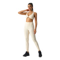 Fashion cross-border nude long sleeves yoga fitness suit women's back sports intimateshigh waist hip lifting tight nine-point pants