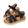 in stockplus size wedge sandals women's 2026 summernew arrivalthick sole open toe velcro beach sandals