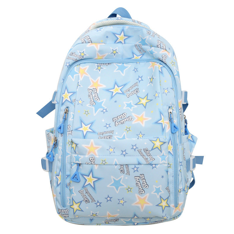 New schoolbag small fresh cute female ins Japanese cartoon graffiti junior high school high school students large capacity backpack