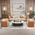 European-style hotel reception sofa set for office use, featuring a table and four chairs for a rest area or meeting space. italian minimalist design