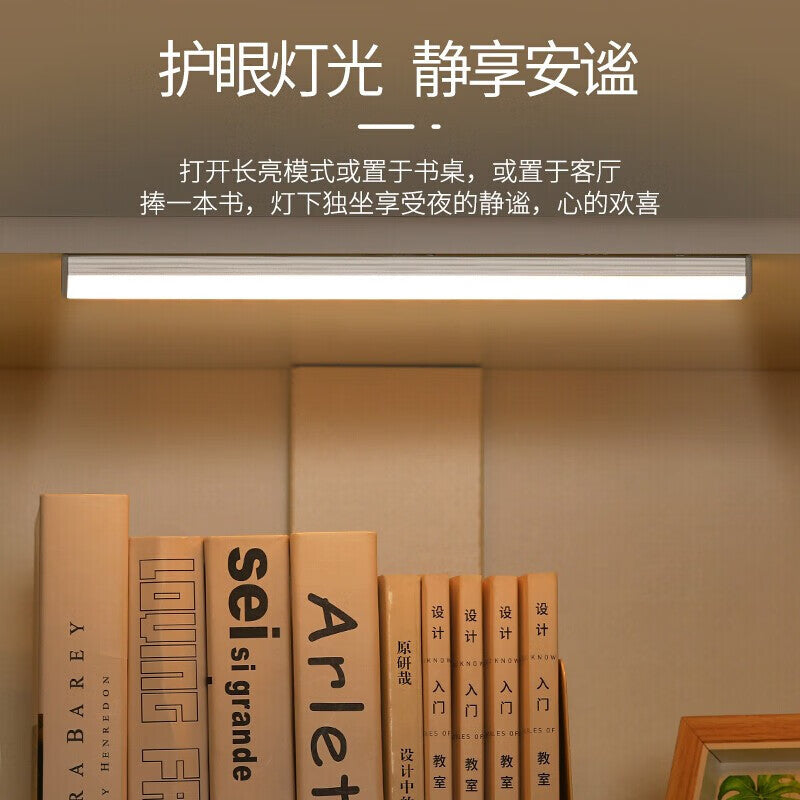 Clearance: rechargeable night light - wireless motion sensor light strip with human body induction, ideal for hallways, cabinets, bedside tables, and bedroom wall mounting