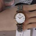 Anima minimalist chic exquisite elegant light luxury stainless steel quartz pearl watch - women's waterproof wristwatch