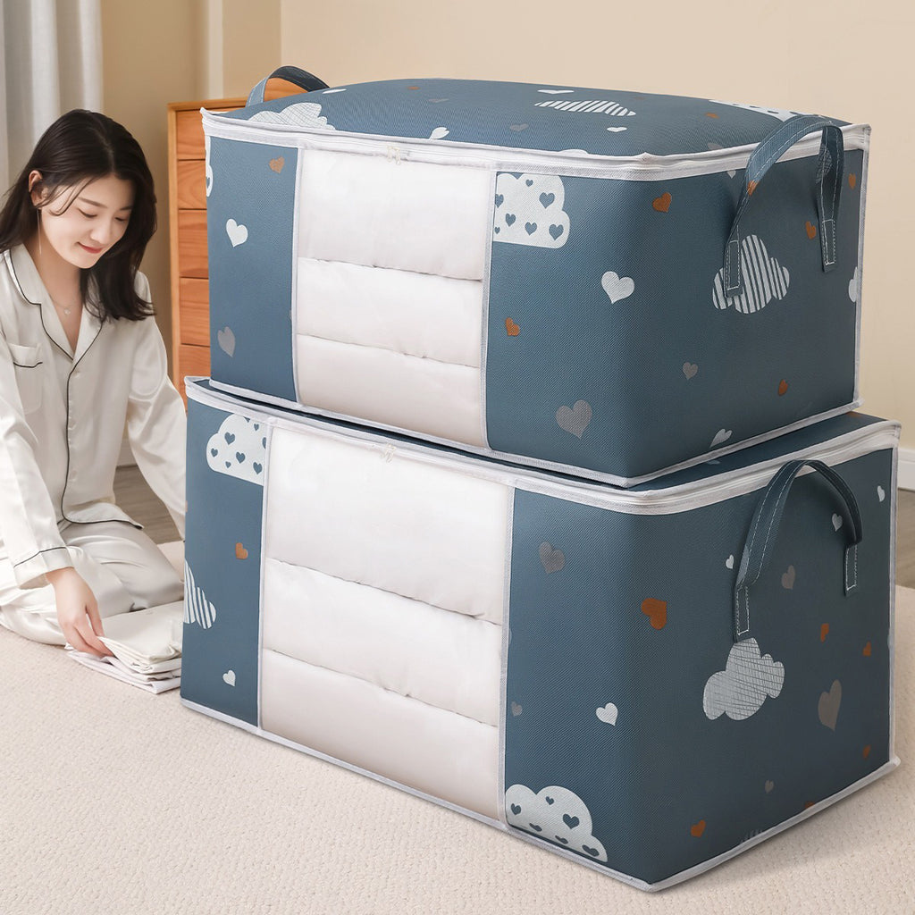 Non-woven quilt dust-proof bag, clothes storage bag, moisture-proof quilt finishing bag, luggage bag, moving packing bag