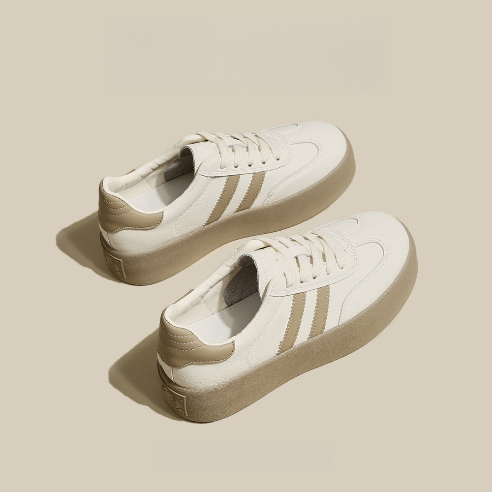 Best selling german training shoes breathable thick sole white women's shoes 2025autumnew arrivaleasiest for match women's casual sports board shoes