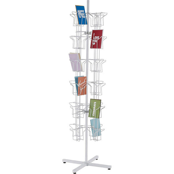 Source Factory Newspaper and Magazine Rack Floor Rack Postcard Brochure Rotating Display Rack
