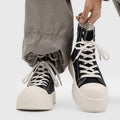 Canvas shoes for men spring 2026new arrivaltrendyeasiest for matchthick solemickey men's shoes sports casual big toe high-top sneakers