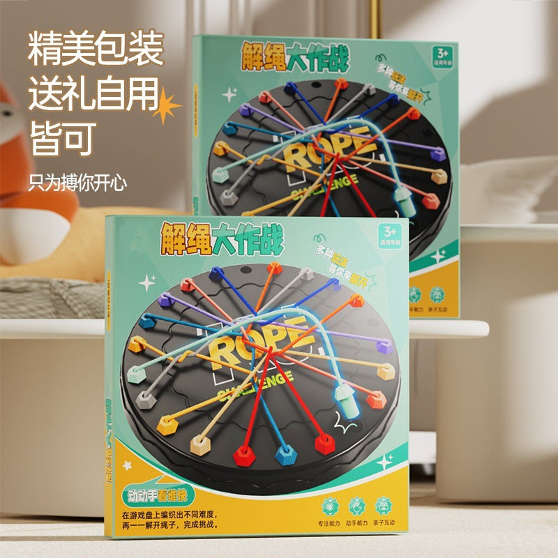 unraveling challenge: educational toy for kids - desktop logic & focus training, parent-child interactive game