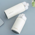 316 food grade girls casual portable water cup muji flat replacement handle thermos cup good-looking cup with tea separator