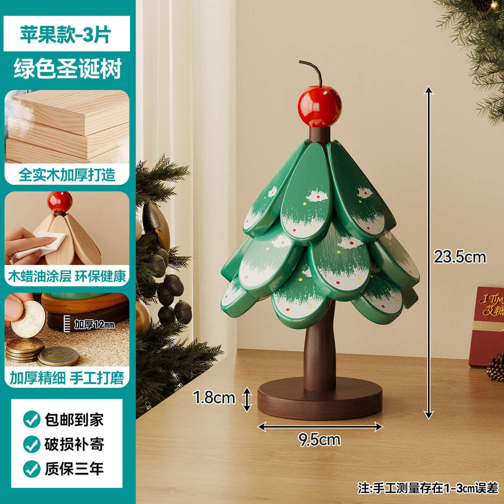 christmas tree solid wood insulation mat, a tree coaster, dining table decoration, creative oven mitts pad, high temperature resistant pot and bowl pad
