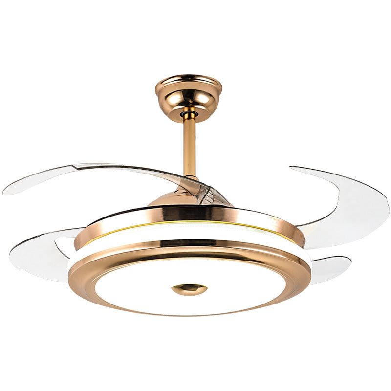 Living Room Invisible Dining Room Household Integrated Fan Light Hall Main Light Ceiling Fan Light Zhongshan Lighting Smart Bedroom Lighting