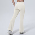 New women's high-waisted, butt-lifting, slightly flared yoga pants - barely-there feel, breathable, no camel toe, running & fitness wide-leg activewear