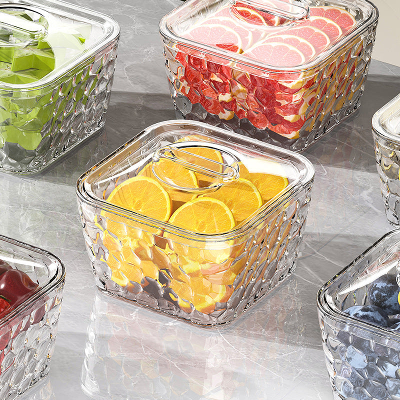 Cross-border household living room candy box nut snack classification snack box PET dried fruit box KTV grid candy fruit box