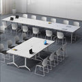 Foldable conference table, mobile training desk, modern educational institution single study desk, minimalist bench desk