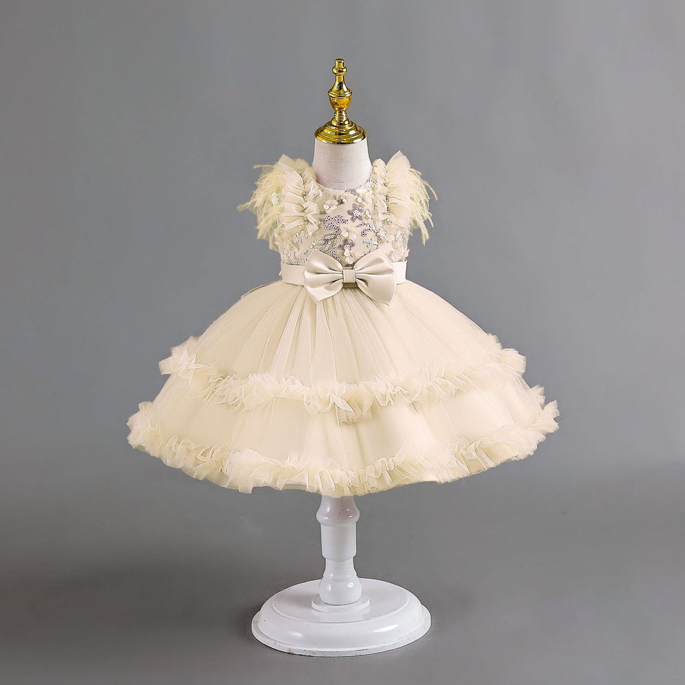 New arrivalin stockkids dress tutu cake princess dress baby girl first birthday dress baby dress