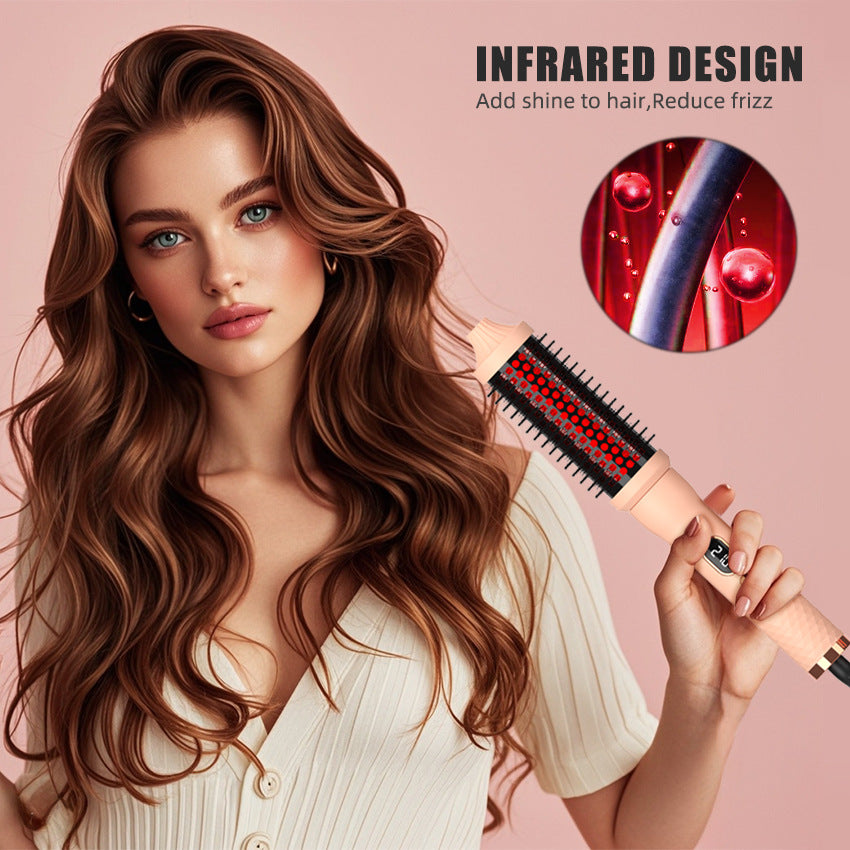 Cross-border hot-selling infrared curling hair straightener multi-functional curling iron electric comb 4 in 1 hot air comb curling iron