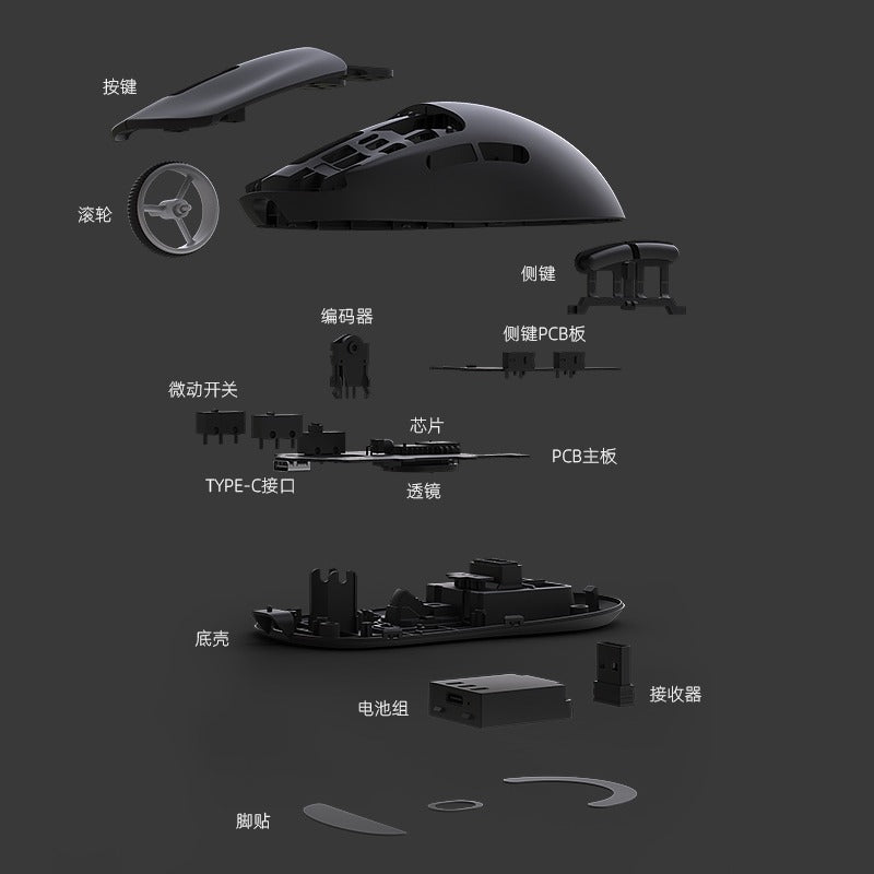 Longweishi g3 mouse lightweight paw3311 esports gaming tri-mode bluetooth wireless mouse for laptops