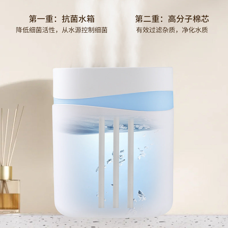 Nano humidifier - quiet, large capacity, air purifying, high mist output - ideal for home, dorm, bedroom, office, and baby use