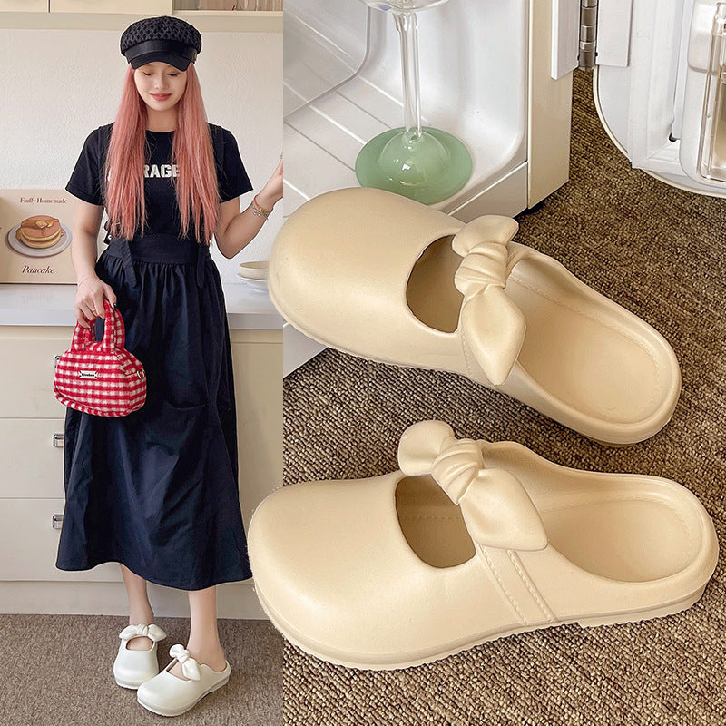 Baotou slippers women's outwear soft bottom lazy shoes 2024 summernew arrival sandals home indoor slippers eva