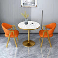 Nordic style negotiation table and chair combination, simple small apartment, milk tea balcony casual small round table, balcony tea table and chair