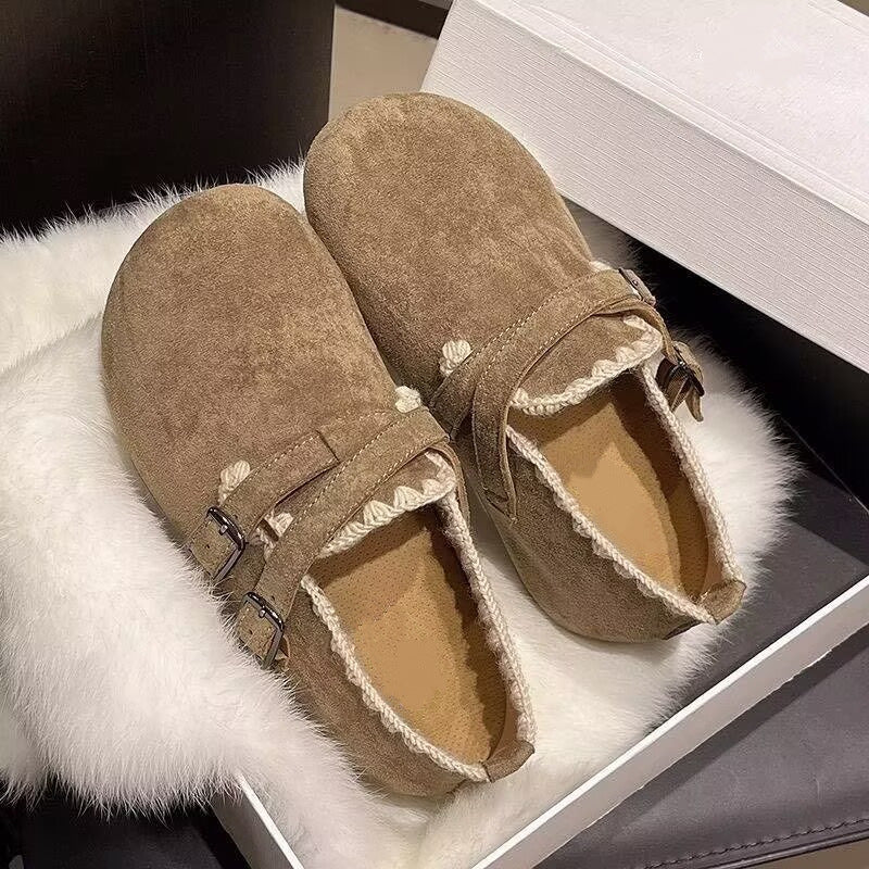 2026 trendy platform hidden heel all-over birkenstock-style women's spring new arrivals - perfect for spring, wear with skirts, lace-trimmed casual flats