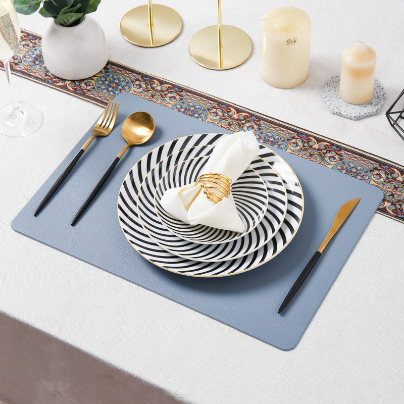 Ceramic tableware display set for showroom: nordic style dinnerware, plates, and western steak plate set