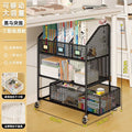 Under-desk storage shelf, freestanding bookshelf for desks, portable student classroom book organizer, desk-side workstation organizer