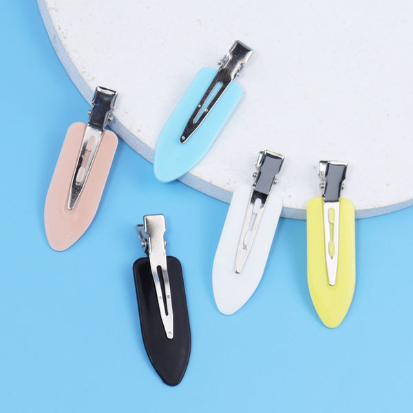 Yuntes bangs clip, candy color edge clip, color leaf clip 6cm broken hair clip, hair clip, DIY bottom clip.