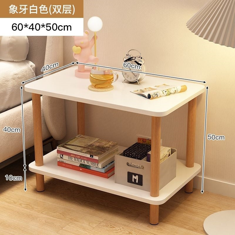 Bedside table bedside small table casual rental house small square table sofa side table bedroom simple for home storage rack