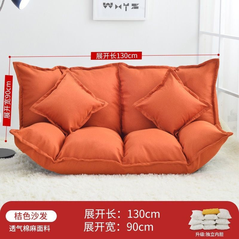 Lazy sofa popular tatami floor bedroom single and double small apartment foldable rental room japanese style bed dual-use