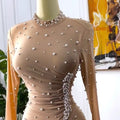 independent station european and american women's clothing pure colorfashionlong sleeves beaded hip dress wholesale