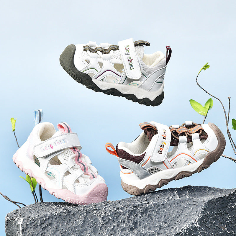 Toddler shoes for boys, summer sandals, infant soft-soled functional cartoon shoes, baby shoes for ages 1-3, children's shoes