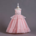Amazon's new children's dress: patchwork princess gown for girls - high-end, stylish, perfect for hosts, performances, and evening events