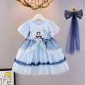 Baby girl sweet melody cake dress - new summer collection: short-sleeve mesh cute princess dress - wholesale available