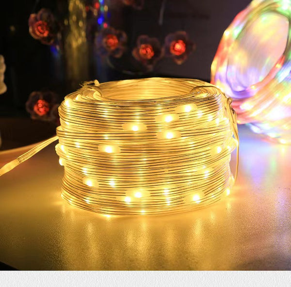 LED rubber light Soft leather line light string Outdoor interior decoration Christmas day Garden decoration Gypsy