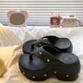 K-style star thick soleheight increasing flip-flops for women new arrival summer outwearpetiteseasiest for match flip-flops for women