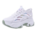 2026 new summer lightweight mesh chunky sneakers women's height increasing athletic shoes versatile casual platform white mesh shoes