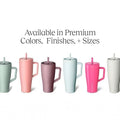 40oz jumbo ice cup 304 stainless steel with straw thermos cup outdoor portable handle car cup