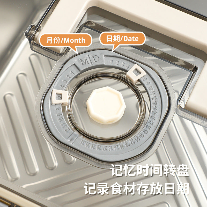 Cross-border fresh-keeping box sealed dumpling box 304 stainless steel sub-packaging refrigerator storage freezing box handle lunch box wholesale