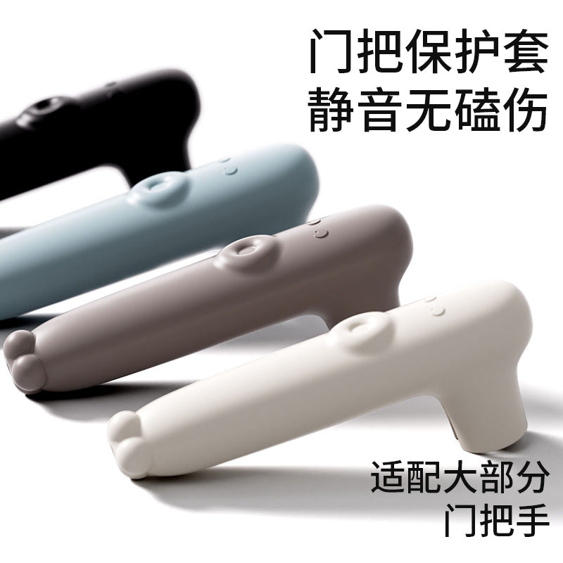 Cartoon octopus silicone door handle cover - silent, anti-collision, protective sleeve for safety door handles - anti-bump, anti-door, entry door
