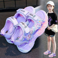 Girls' sandals kuromi  new summer children's princess sandals slippers girls' light-up beach shoes baby