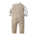 Kids suit suit handsome boy flower boy vest dress male baby first birthday birthday medium large child suit fall and winter